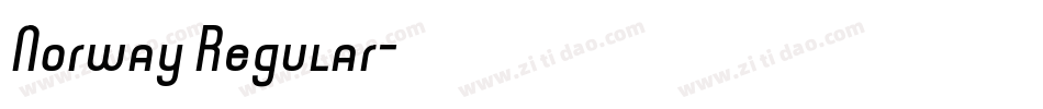 Norway Regular字体转换